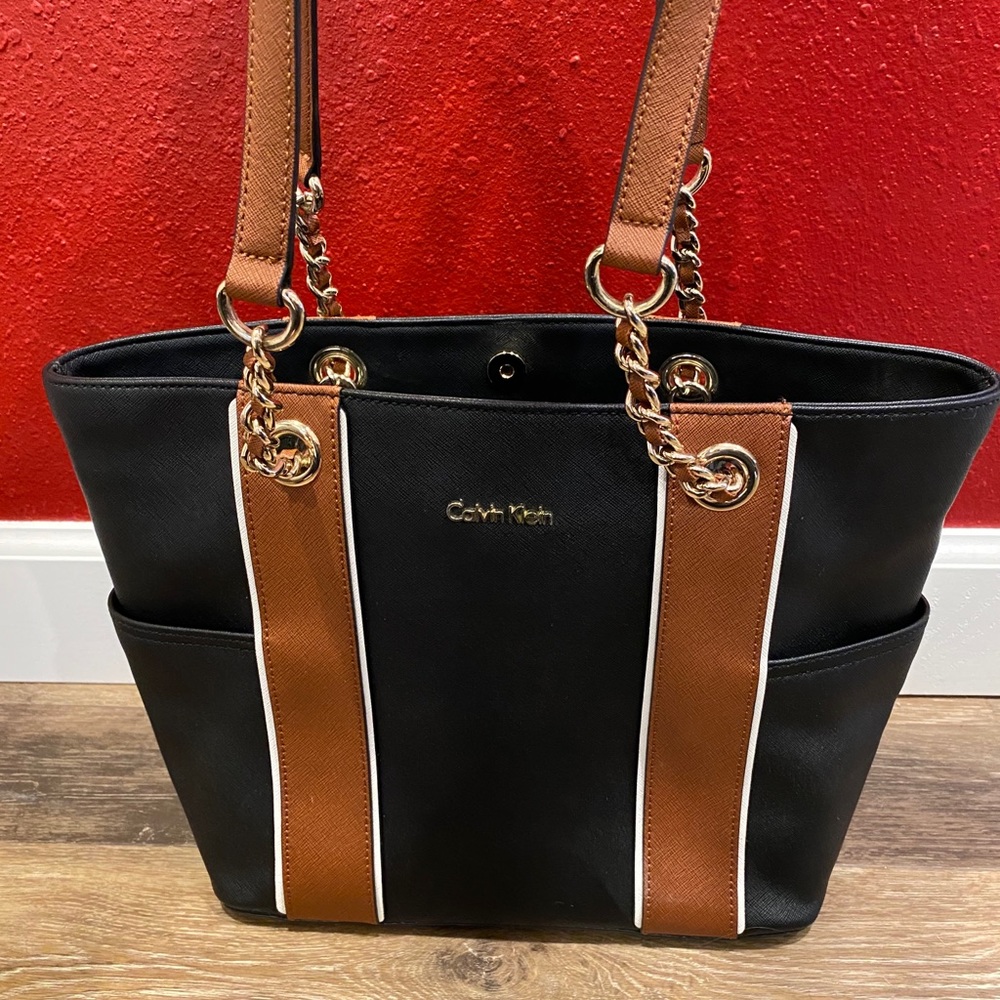 Calvin Klein Black/Brown Tote